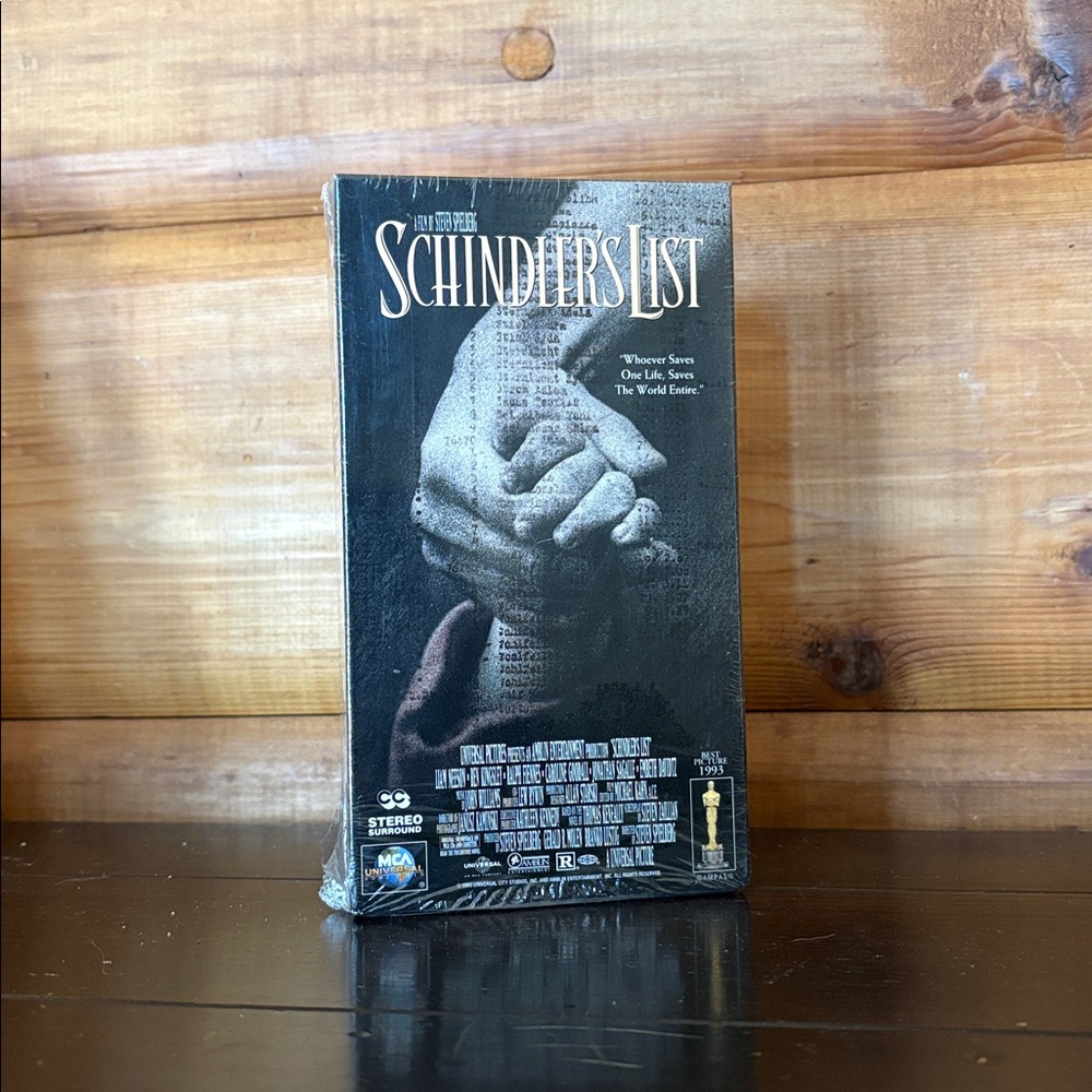 Schindler’s List, unopened.